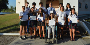 Los alumnos premiados en el Campus de la USAL en Pilar